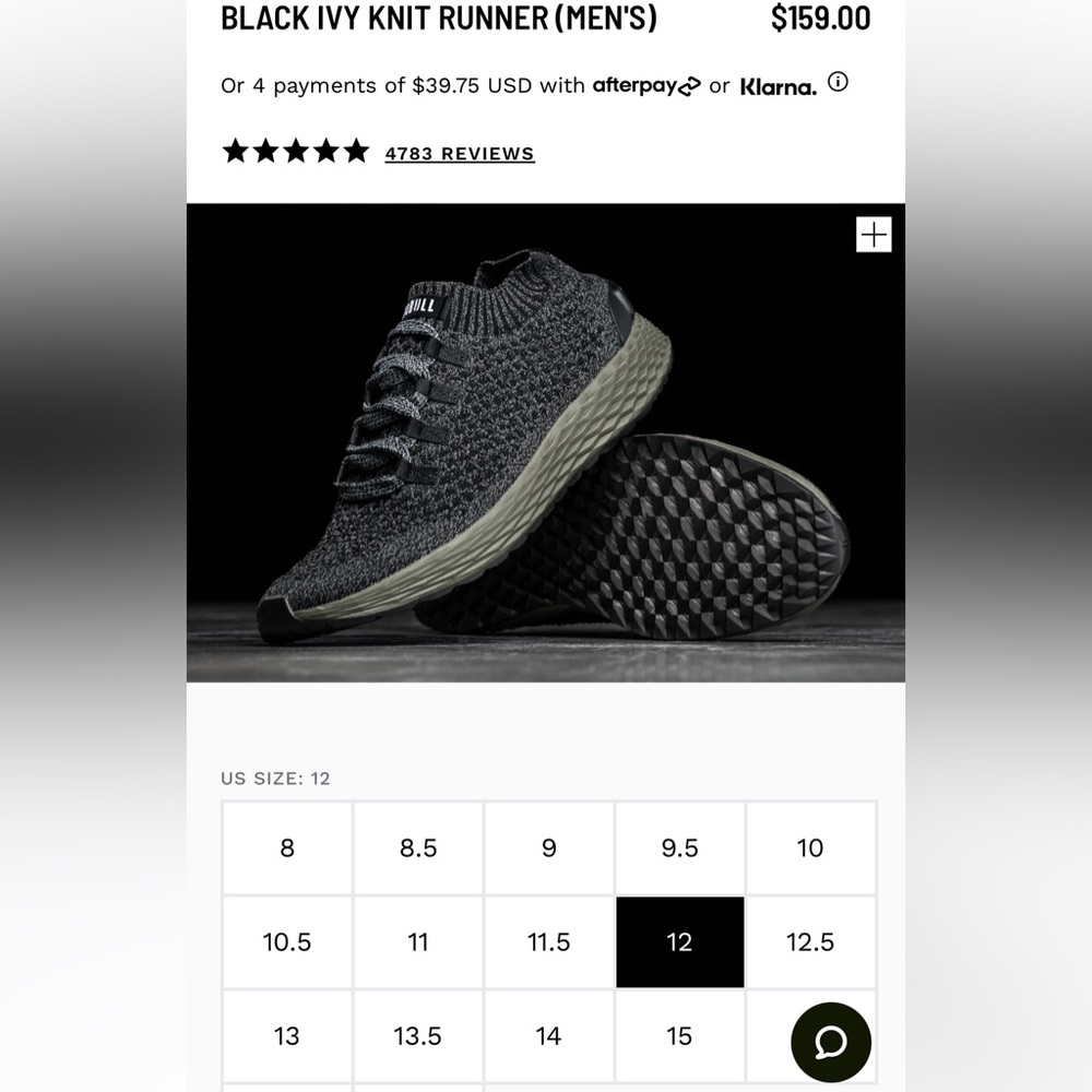 BLACK IVY KNIT RUNNER (MEN'S)